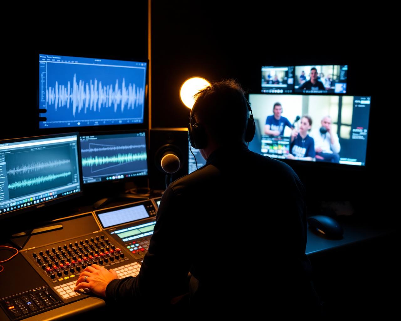 Audio mixing console