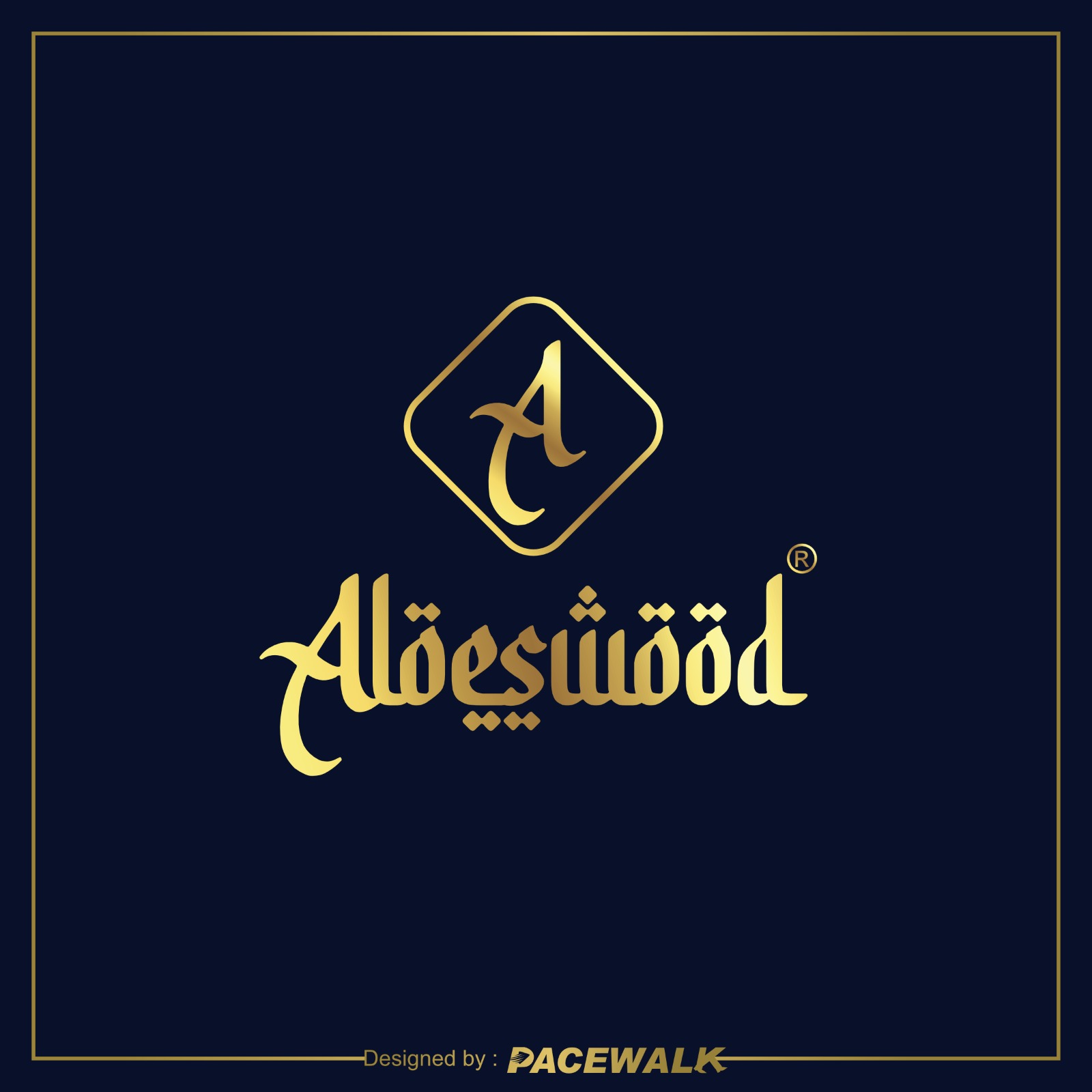 Aloeswood luxury perfume logo design by Pacewalk