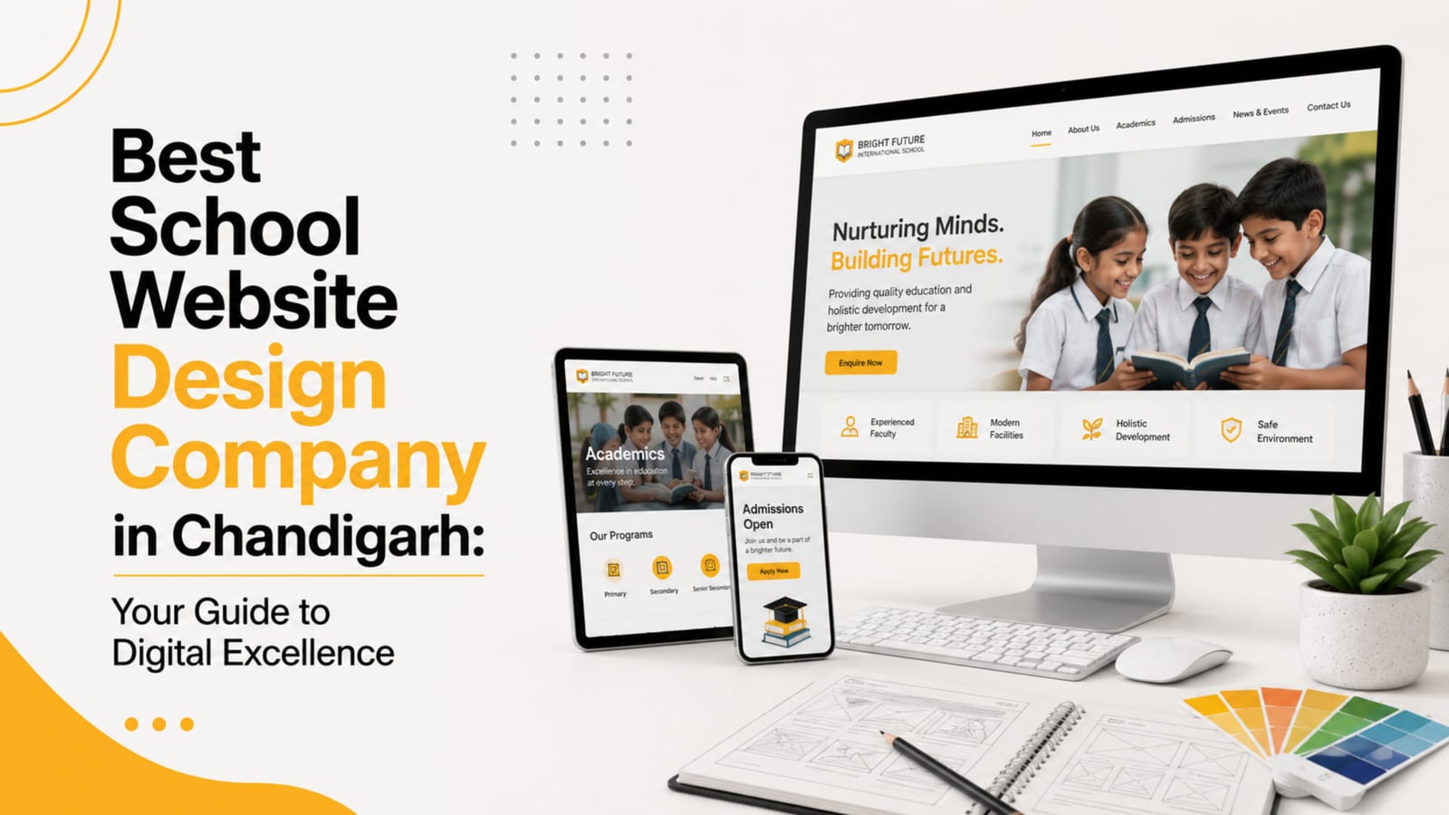 Best school website design company in Chandigarh — your guide to a modern online presence for educational institutions, by Pacewalk