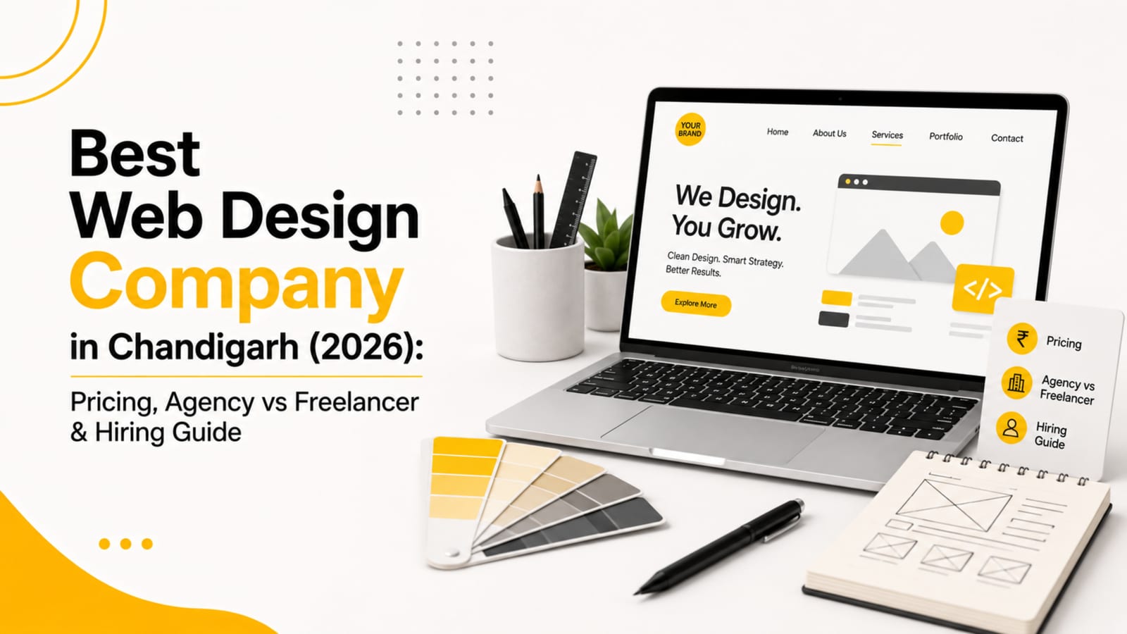 Best web design company in Chandigarh 2026 — pricing, agency vs freelancer and hiring guide, by Pacewalk