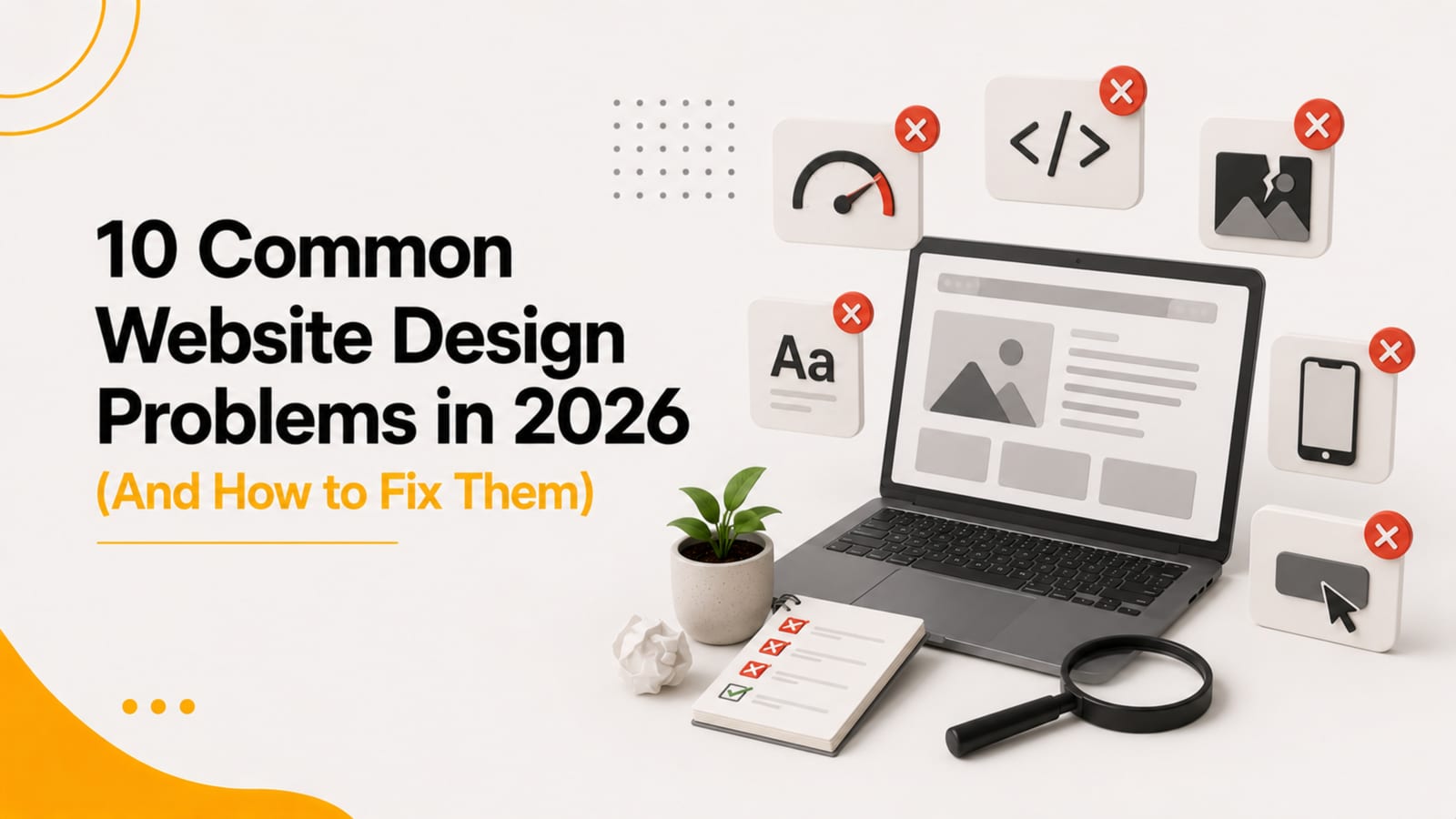 10 common website design problems in 2026 and how to fix them, by Pacewalk