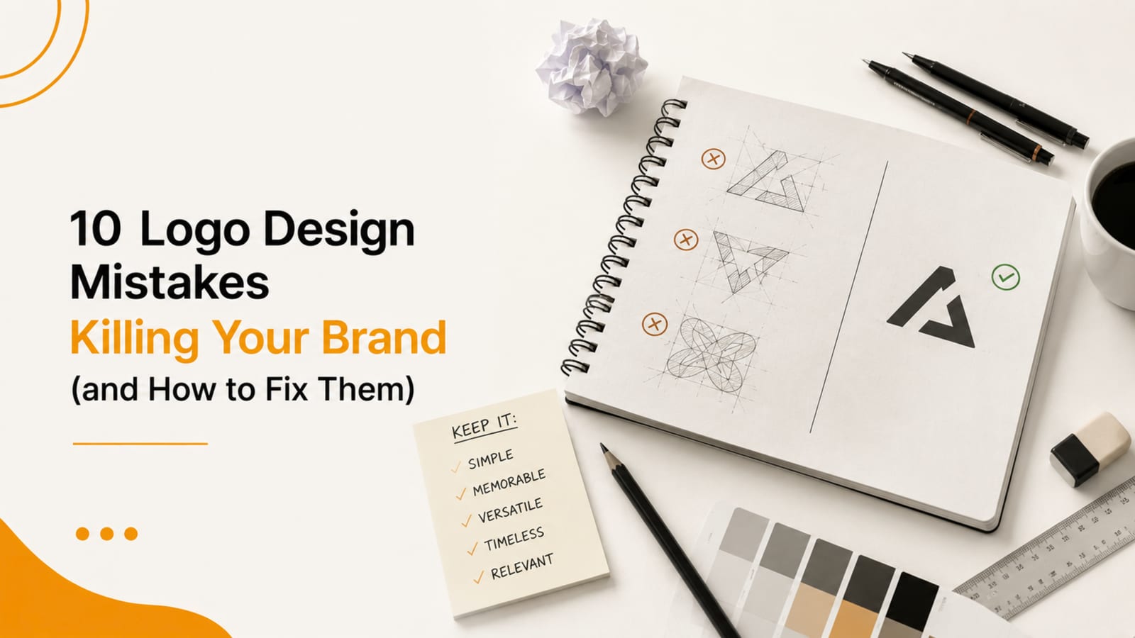 10 logo design mistakes killing your brand and how to fix them — common logo design errors guide by Pacewalk