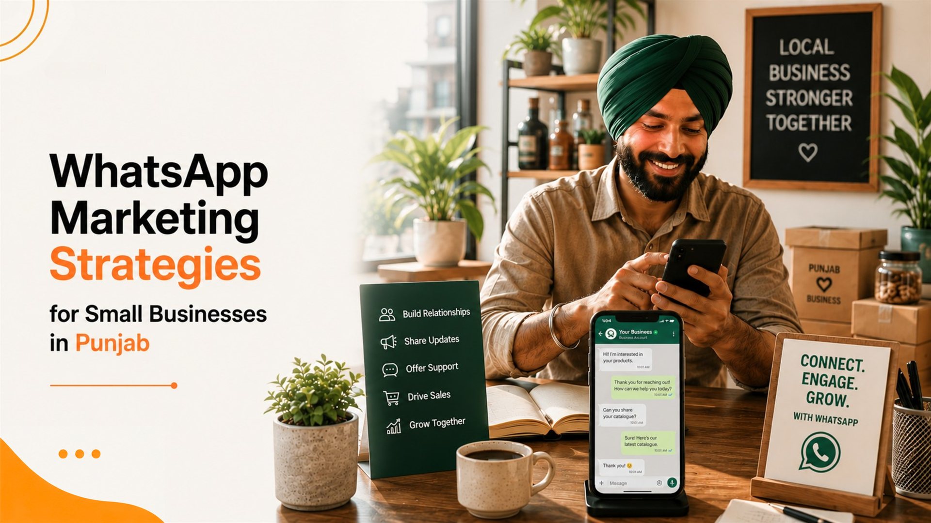 WhatsApp marketing strategy for small businesses in Punjab.
