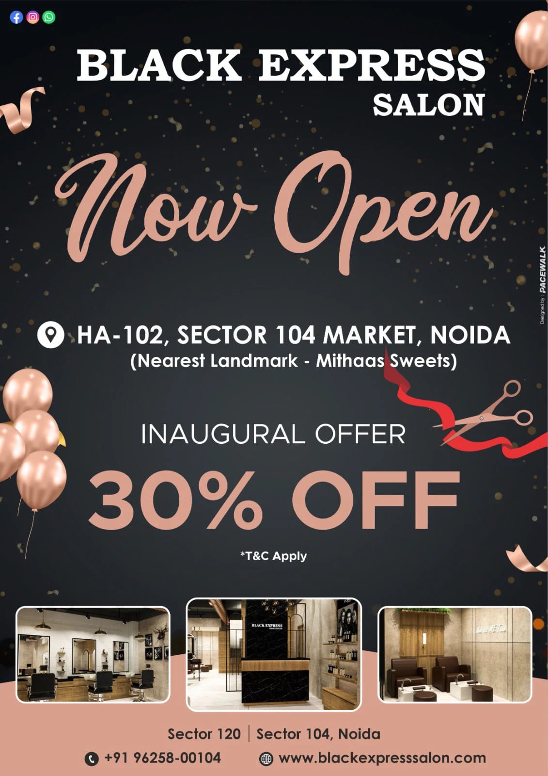 Beauty Salon Promo — Social Media Creatives by Pacewalk (design 10)