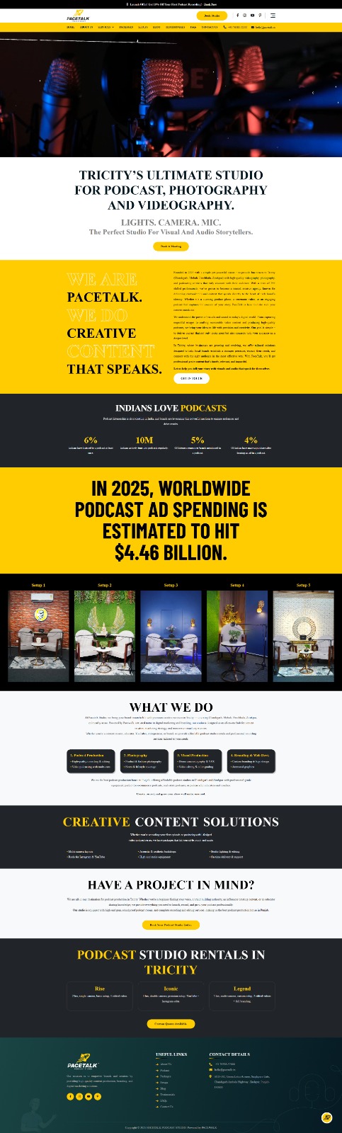 pacewalk fitness & wellness website design portfolio