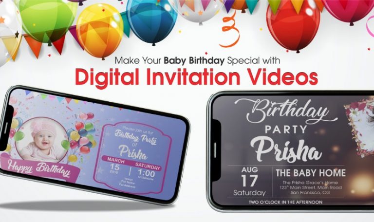 Birthday Party Invitation Video for Whatsapp