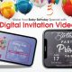 Birthday Party Invitation Video for Whatsapp