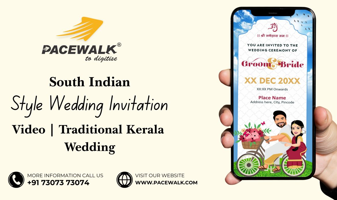 South Indian Style Wedding Invitation Video Traditional Kerala Wedding