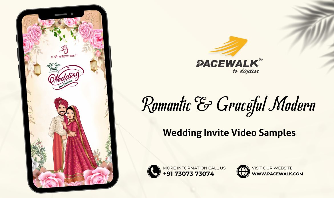 Romantic & Graceful Modern Wedding Invite Video Samples