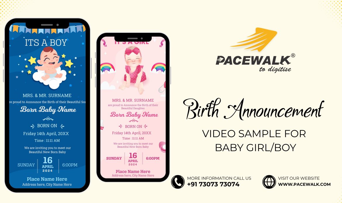 Birth Announcement Video Sample For Baby GirlBoy