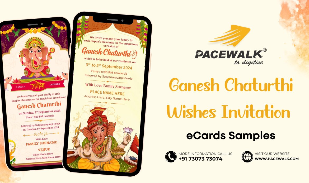 Ganesh Chaturthi Wishes Invitation eCards Samples