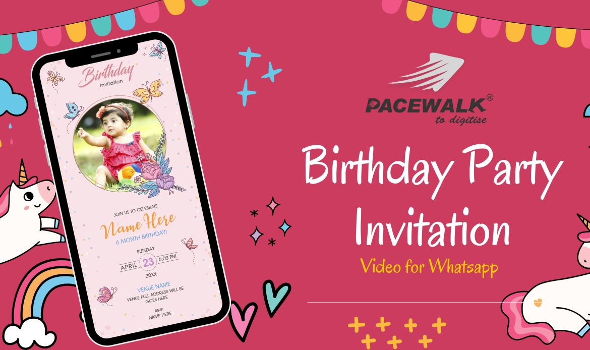 Birthday Party Invitation Video for Whatsapp